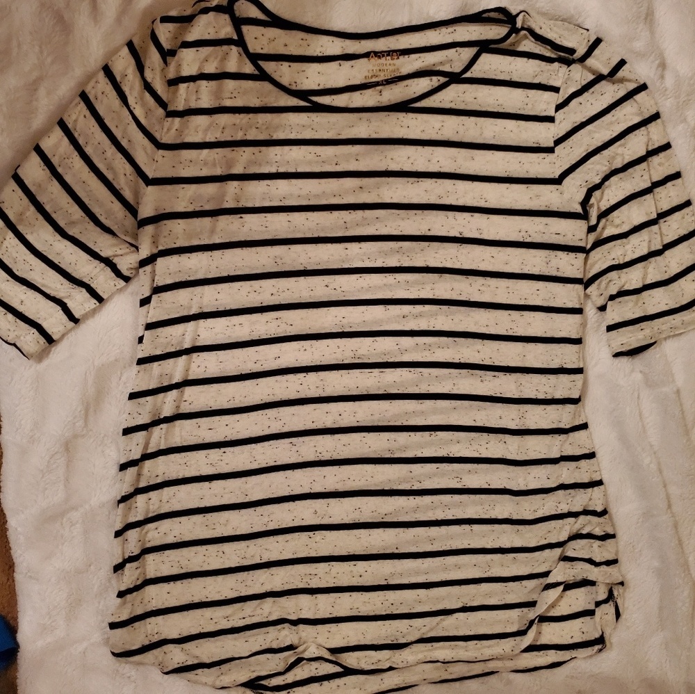 Apt 9 Striped xl top 3/4 Sleeve